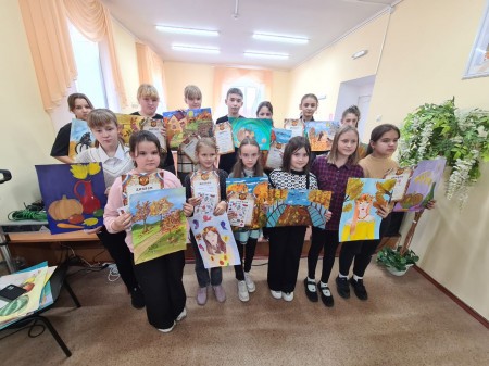Районный конкурс юных художников "Осенний листопад"